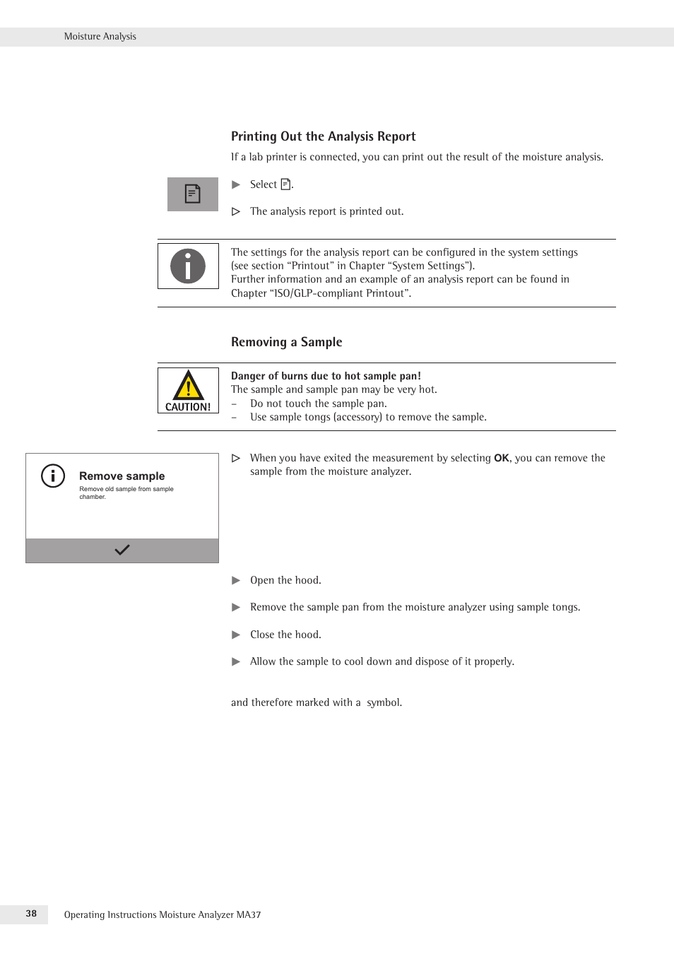 Rice Lake MA37 Sartorius Moisture Analyzer User Manual | Page 38 / 69