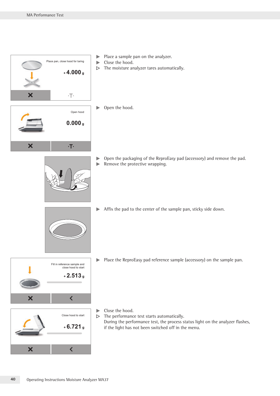 Rice Lake MA37 Sartorius Moisture Analyzer User Manual | Page 40 / 69