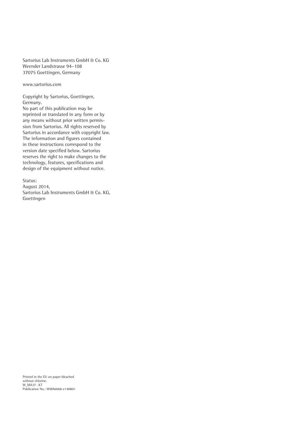 Wma6068-e140801 | Rice Lake MA37 Sartorius Moisture Analyzer User Manual | Page 69 / 69