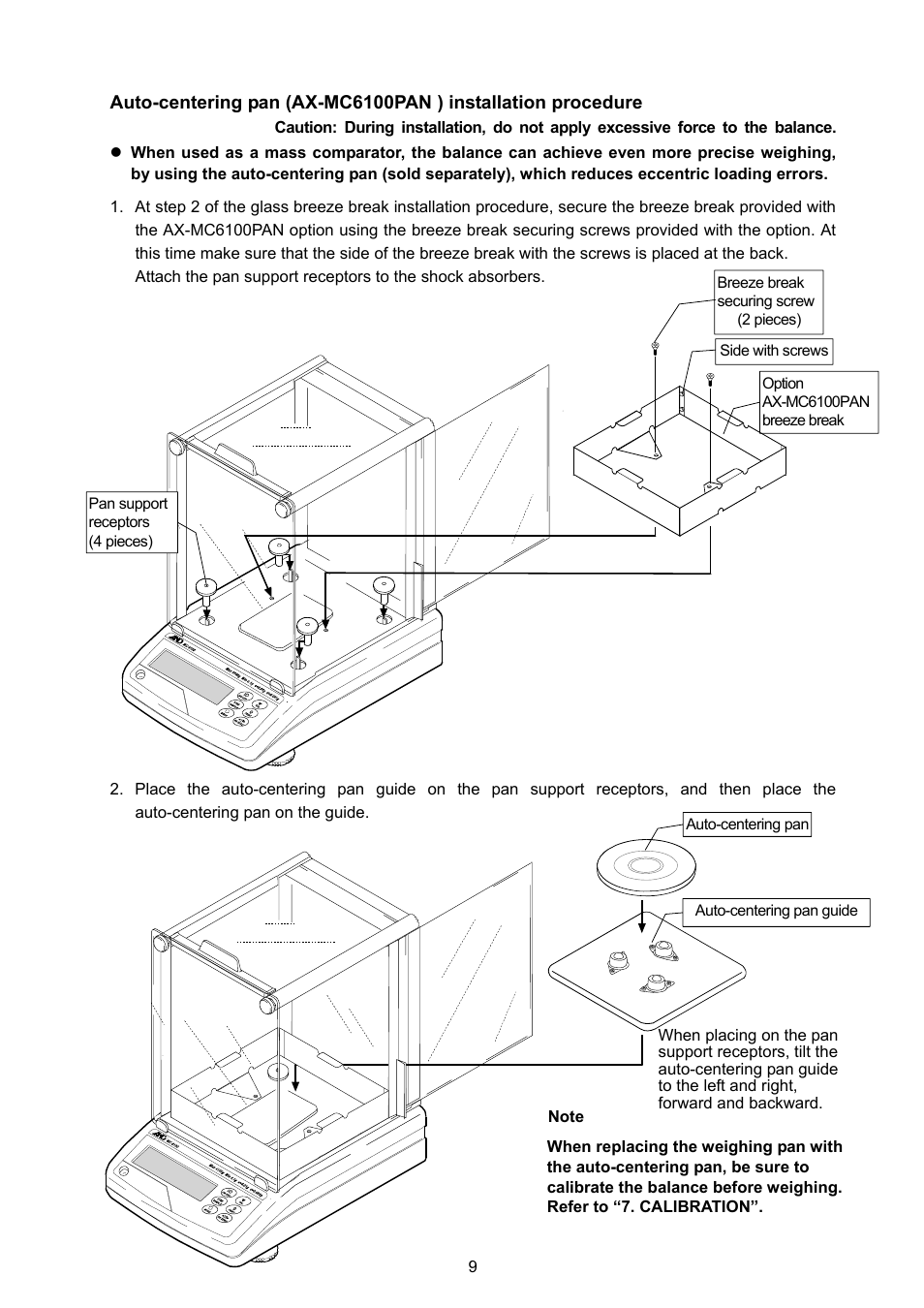 Rice Lake MC Series Mass Comparator, A&D Weighing - MC-6100 User Manual | Page 11 / 66