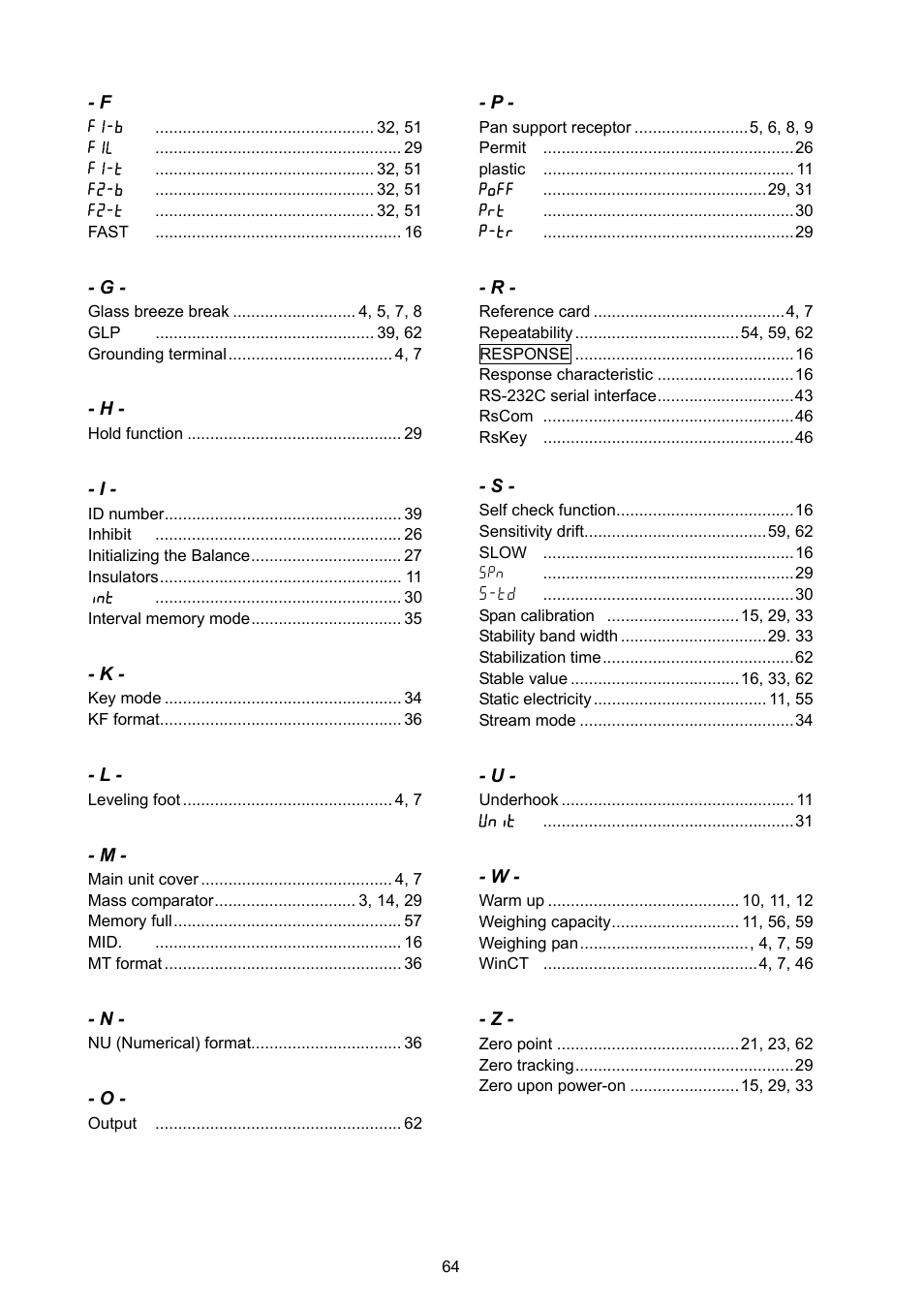 Rice Lake MC Series Mass Comparator, A&D Weighing - MC-6100 User Manual | Page 66 / 66