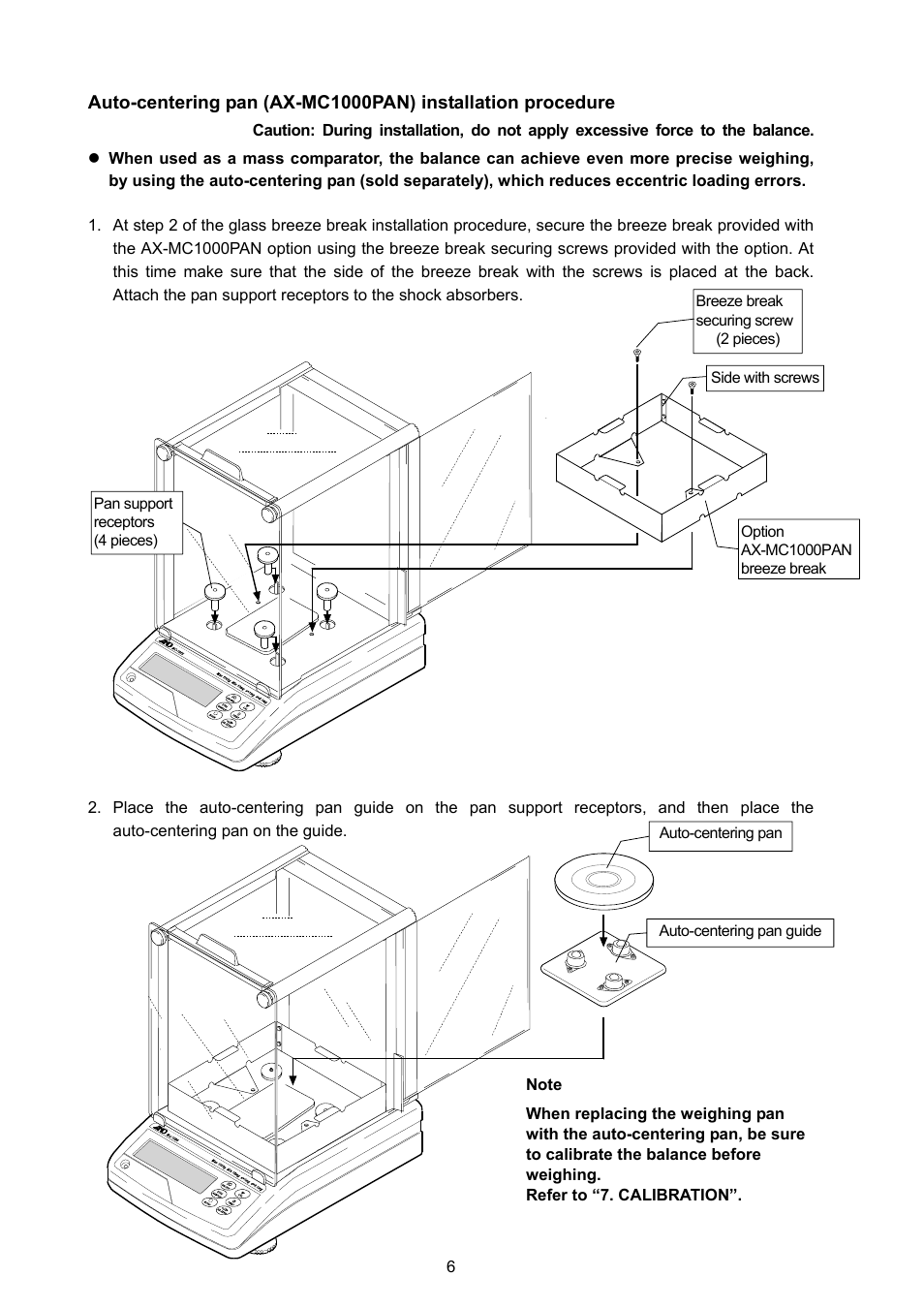 Rice Lake MC Series Mass Comparator, A&D Weighing - MC-6100 User Manual | Page 8 / 66