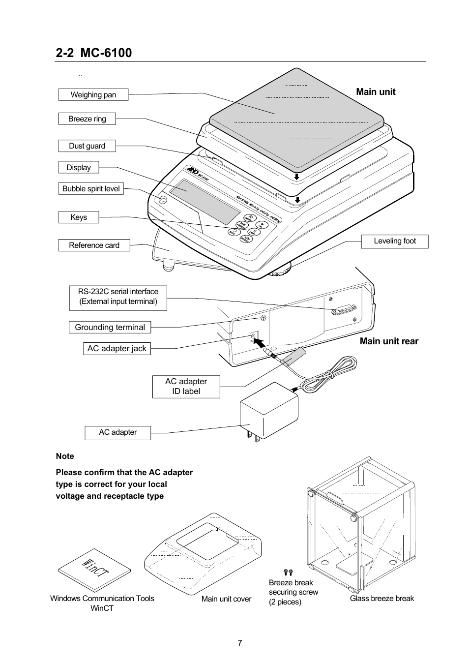 Rice Lake MC Series Mass Comparator, A&D Weighing - MC-6100 User Manual | Page 9 / 66