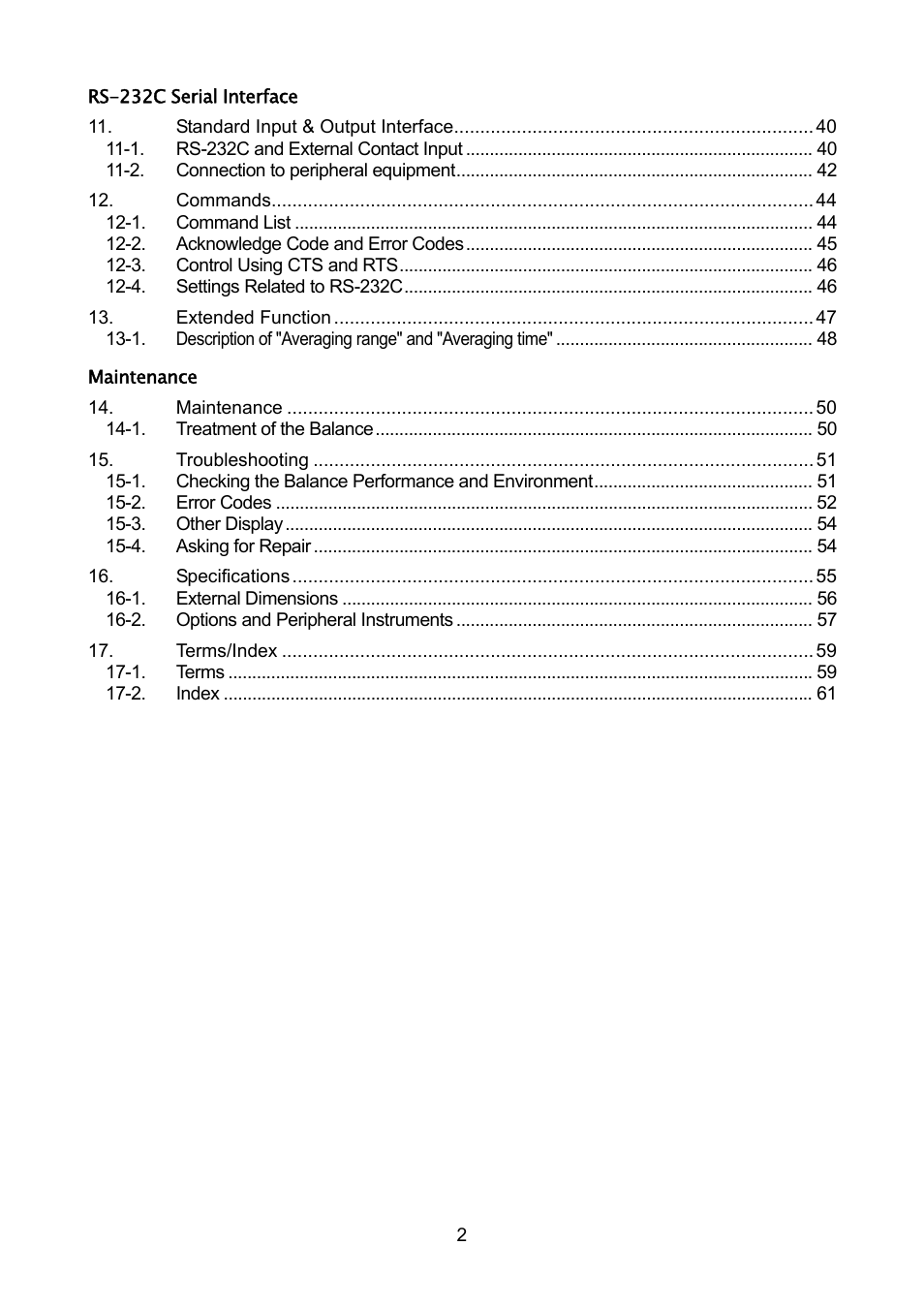 Rice Lake MC Series Mass Comparator, A&D Weighing - MC-30K User Manual | Page 4 / 66