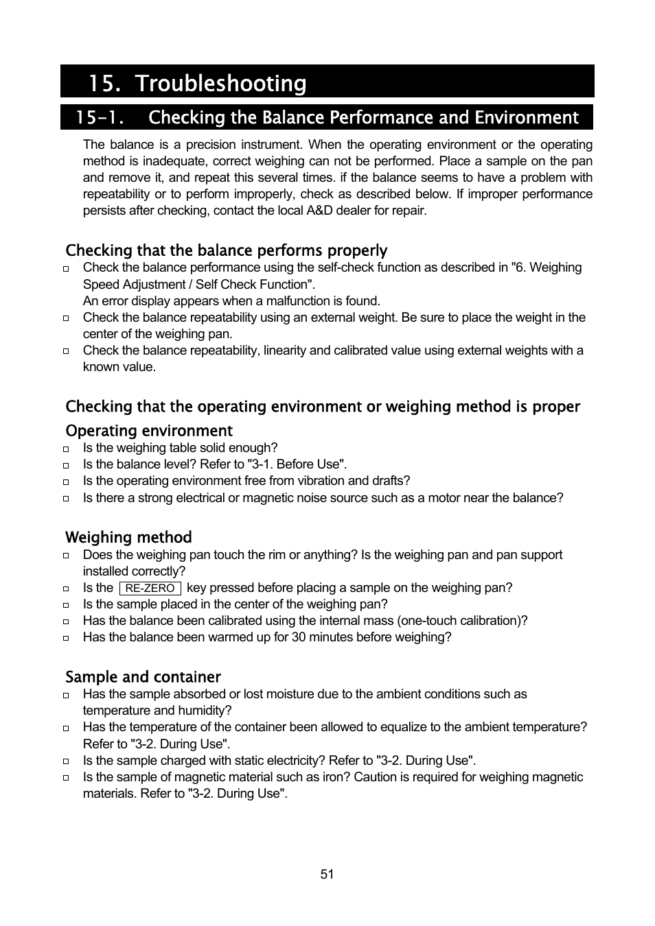 Troubleshooting | Rice Lake MC Series Mass Comparator, A&D Weighing - MC-30K User Manual | Page 53 / 66