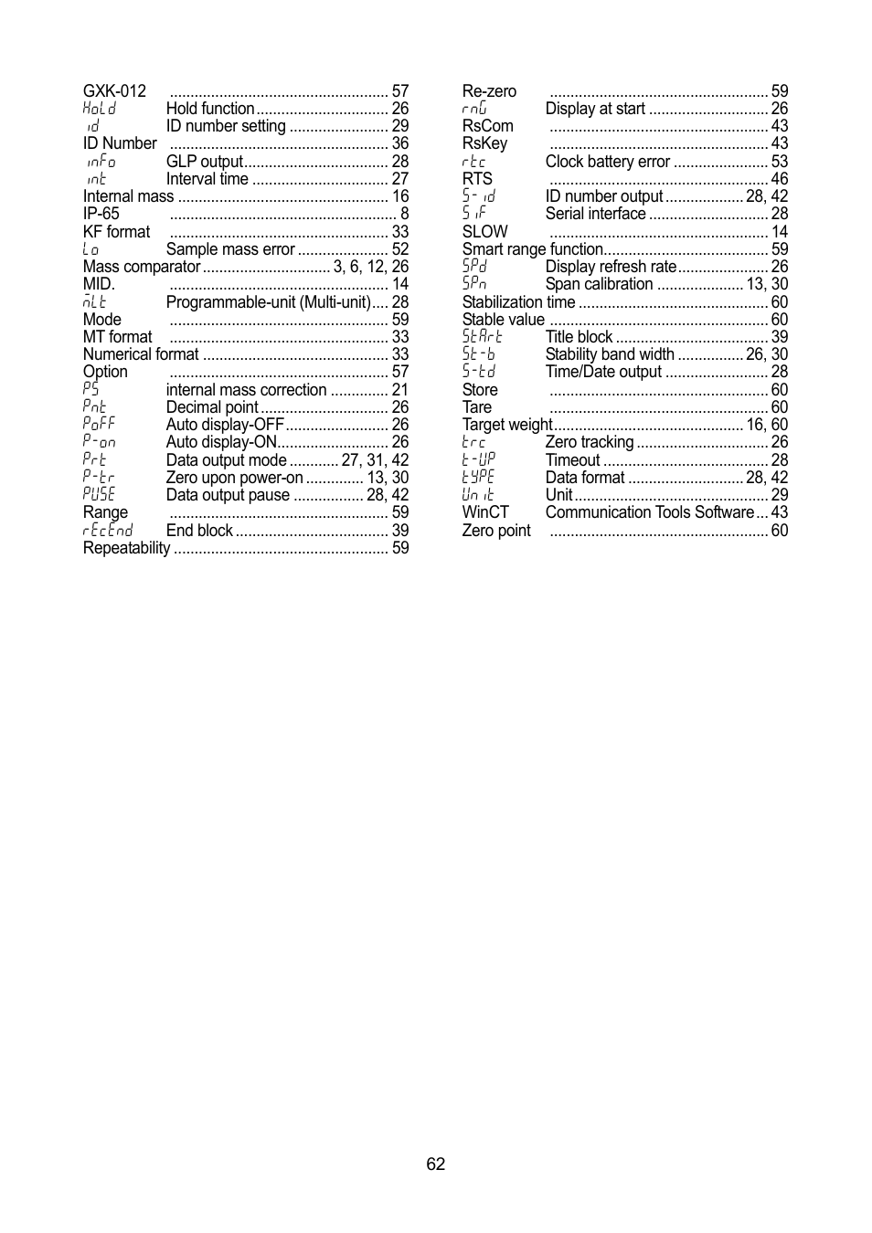 Rice Lake MC Series Mass Comparator, A&D Weighing - MC-30K User Manual | Page 64 / 66