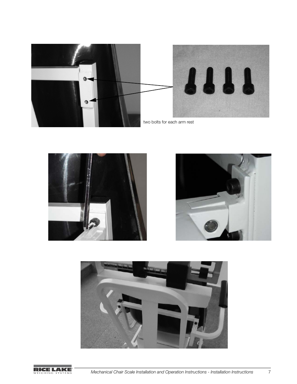 Rice Lake Mechanical Chair Scale (RL-MCS) User Manual | Page 11 / 16