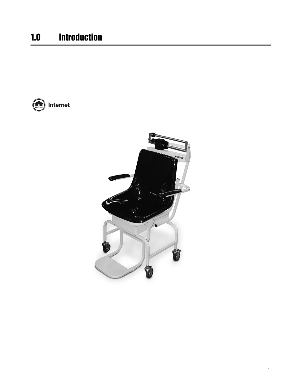 0 introduction | Rice Lake Mechanical Chair Scale (RL-MCS) User Manual | Page 5 / 16