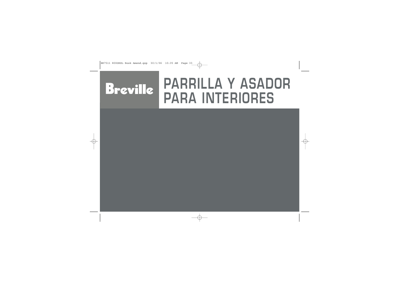 Parrilla y asador para interiores | Breville 800GRXL User Manual | Page 34 / 96