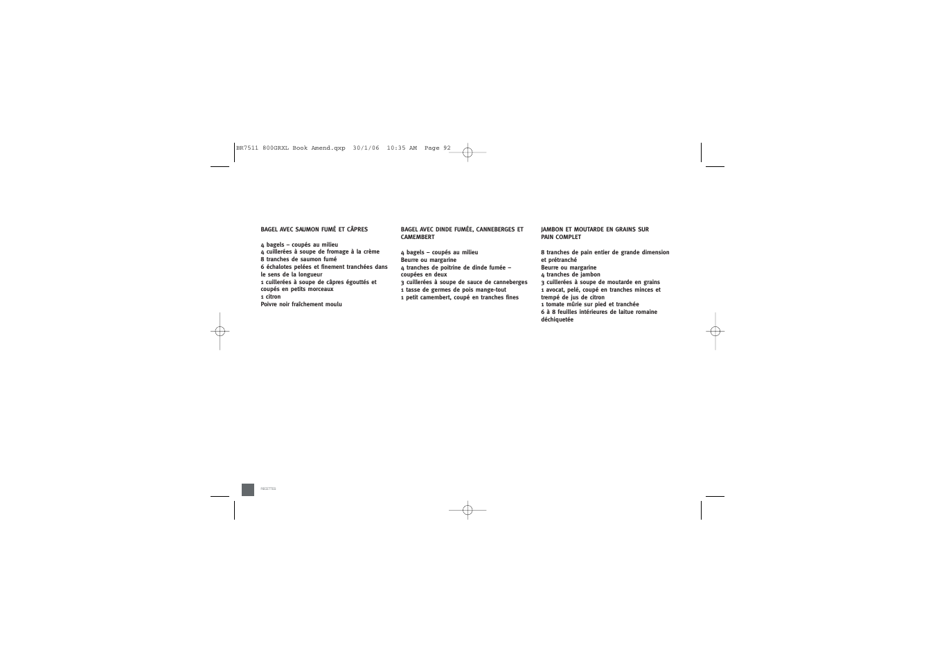 Breville 800GRXL User Manual | Page 93 / 96