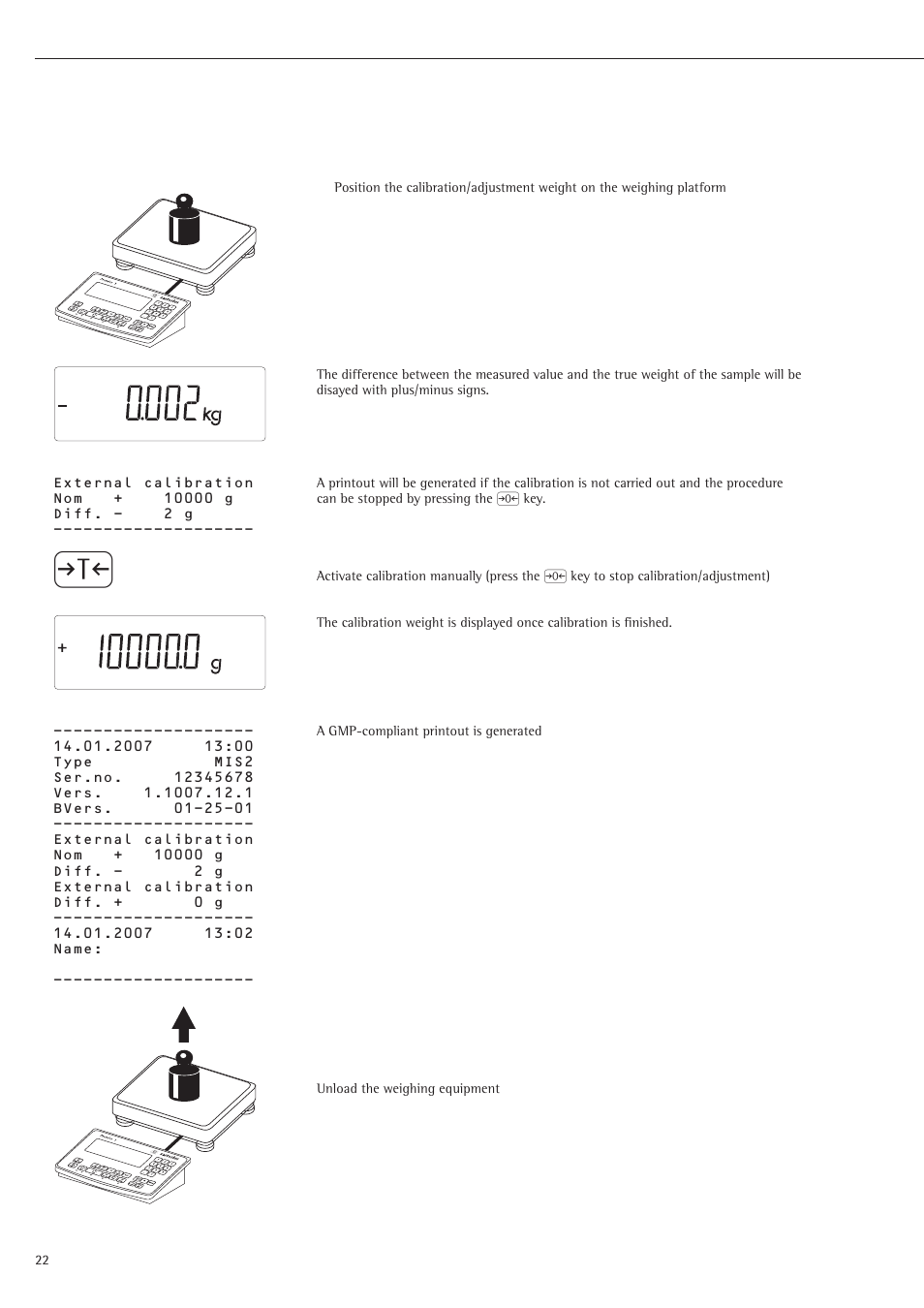 Rice Lake Sartorius Midrics 1 and 2 Series - Operating Instructions User Manual | Page 22 / 107