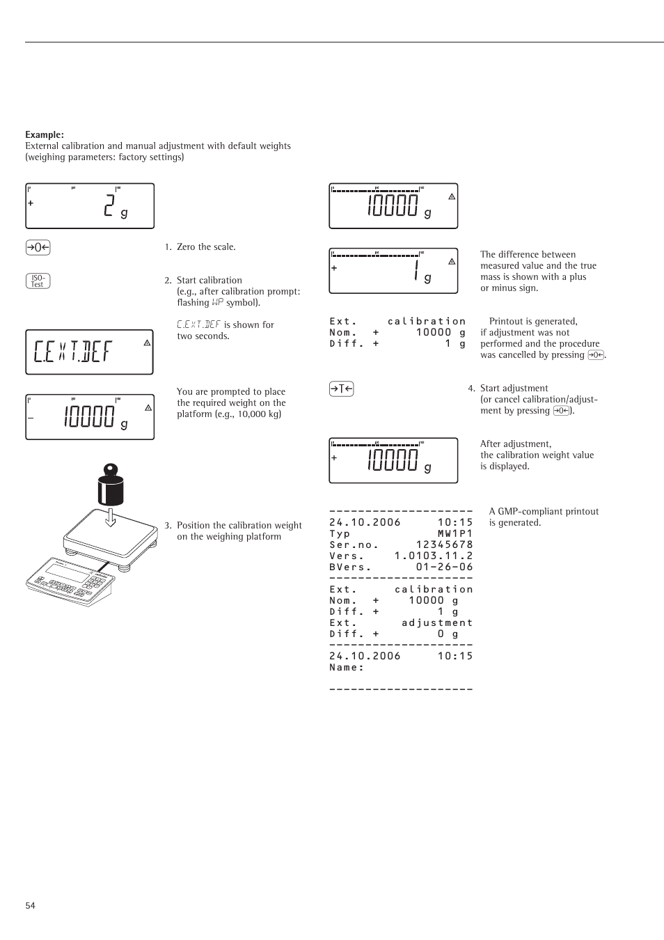 Rice Lake Sartorius Midrics 1 and 2 Series - Operating Instructions User Manual | Page 54 / 107