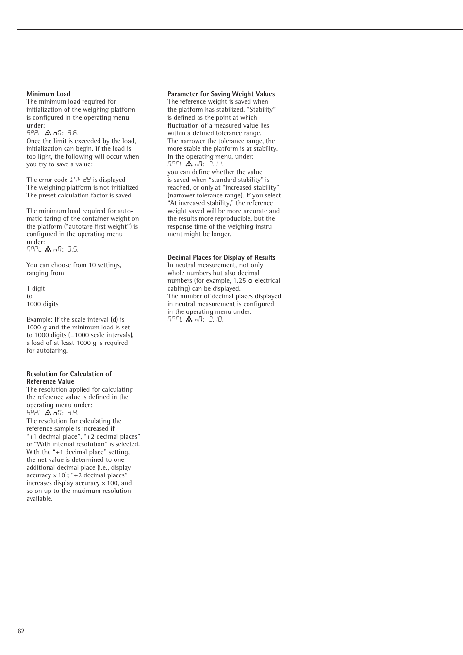 Rice Lake Sartorius Midrics 1 and 2 Series - Operating Instructions User Manual | Page 62 / 107