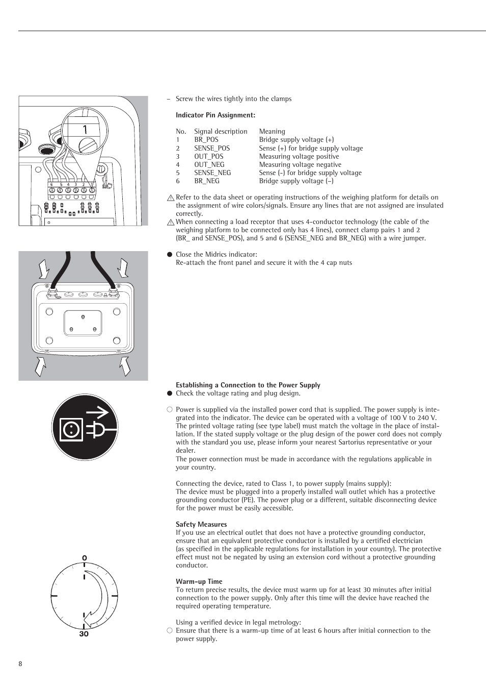 Rice Lake Sartorius Midrics 1 and 2 Series - Operating Instructions User Manual | Page 8 / 107