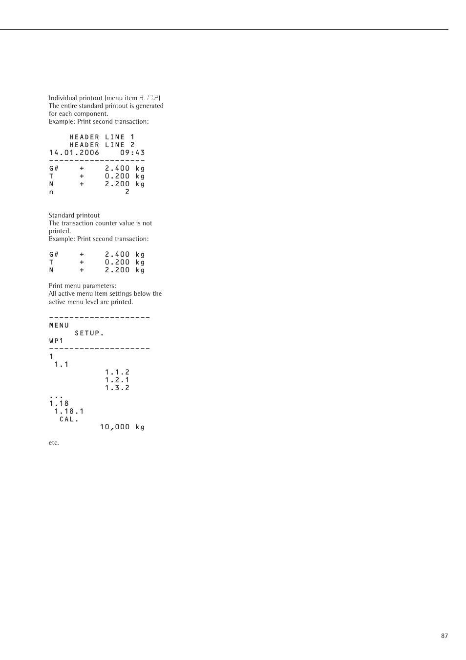Rice Lake Sartorius Midrics 1 and 2 Series - Operating Instructions User Manual | Page 87 / 107