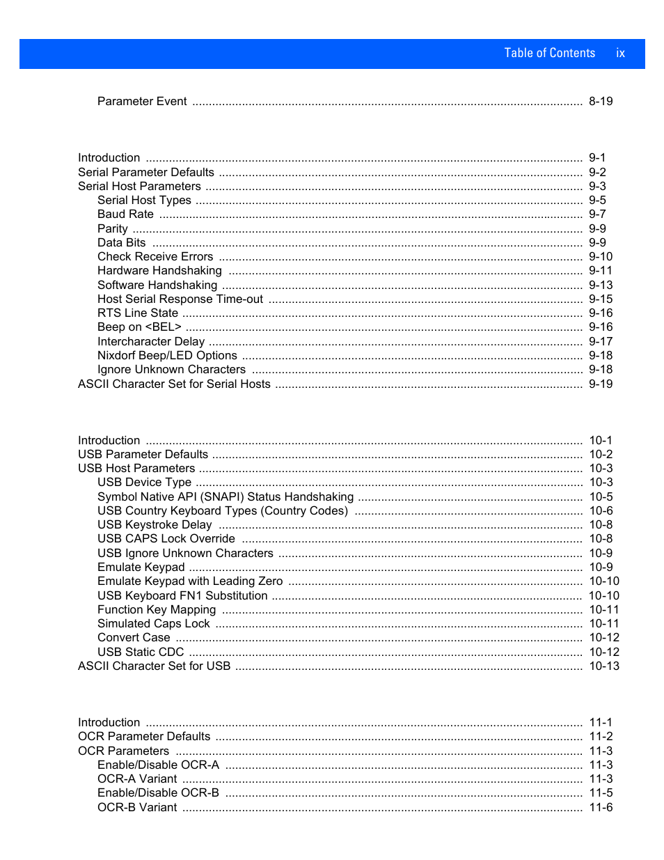 Rice Lake Motorola DS457 Laser Scanner User Manual | Page 11 / 428