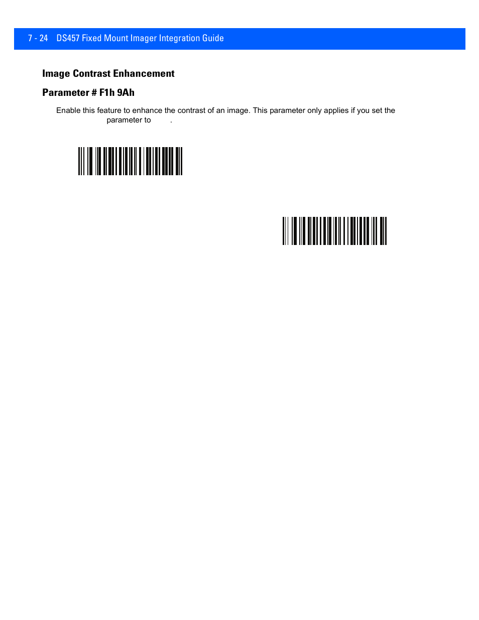 Image contrast enhancement, Image contrast enhancement -24, Image contrast | Image contrast enhancement parameter # f1h 9ah | Rice Lake Motorola DS457 Laser Scanner User Manual | Page 118 / 428