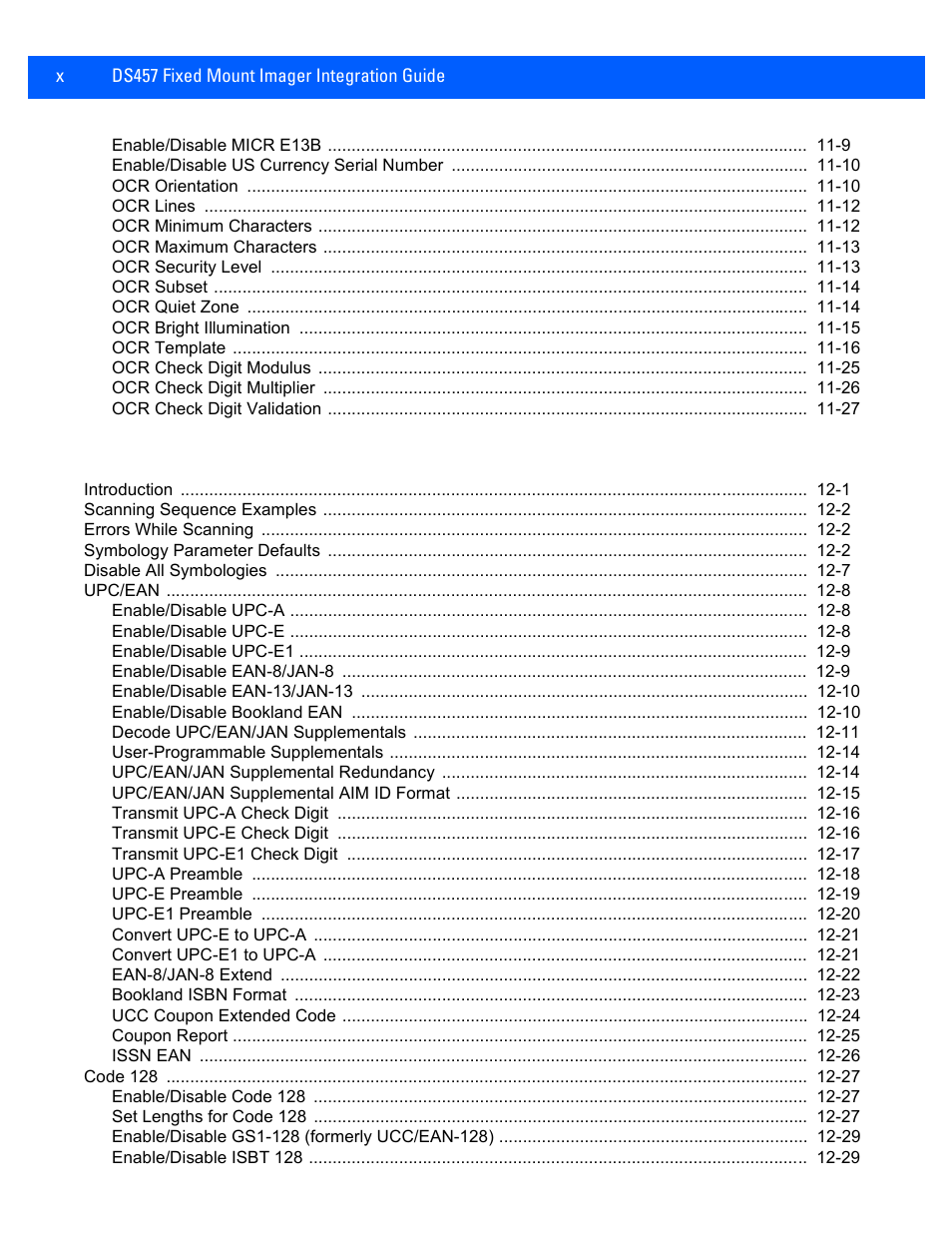 Rice Lake Motorola DS457 Laser Scanner User Manual | Page 12 / 428