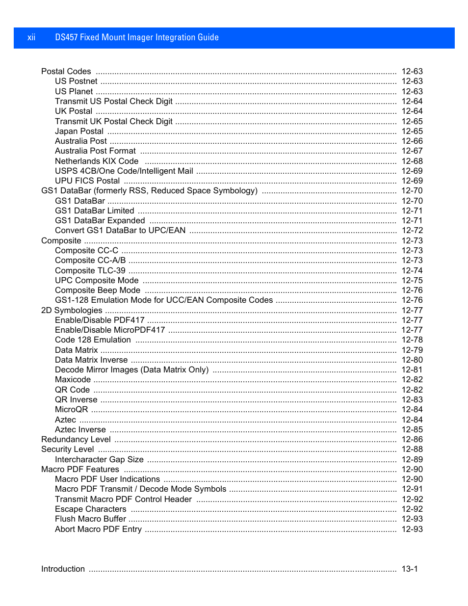 Rice Lake Motorola DS457 Laser Scanner User Manual | Page 14 / 428