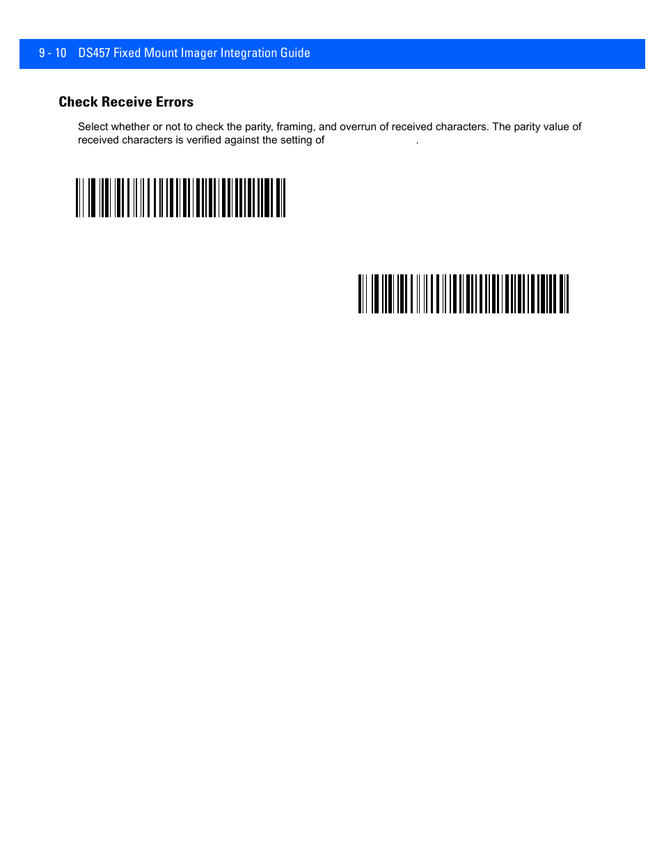 Check receive errors, Check receive errors -10 | Rice Lake Motorola DS457 Laser Scanner User Manual | Page 156 / 428