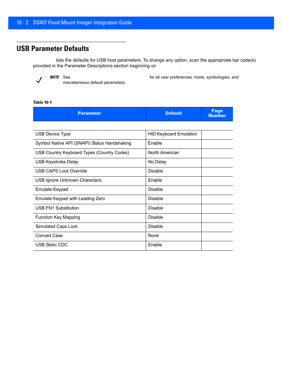 Usb parameter defaults, Usb parameter defaults -2 | Rice Lake Motorola DS457 Laser Scanner User Manual | Page 172 / 428