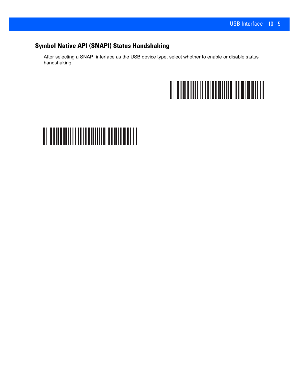 Symbol native api (snapi) status handshaking, Symbol native api (snapi) status handshaking -5 | Rice Lake Motorola DS457 Laser Scanner User Manual | Page 175 / 428