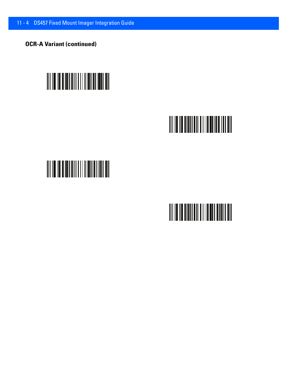 Ocr-a variant (continued) | Rice Lake Motorola DS457 Laser Scanner User Manual | Page 196 / 428