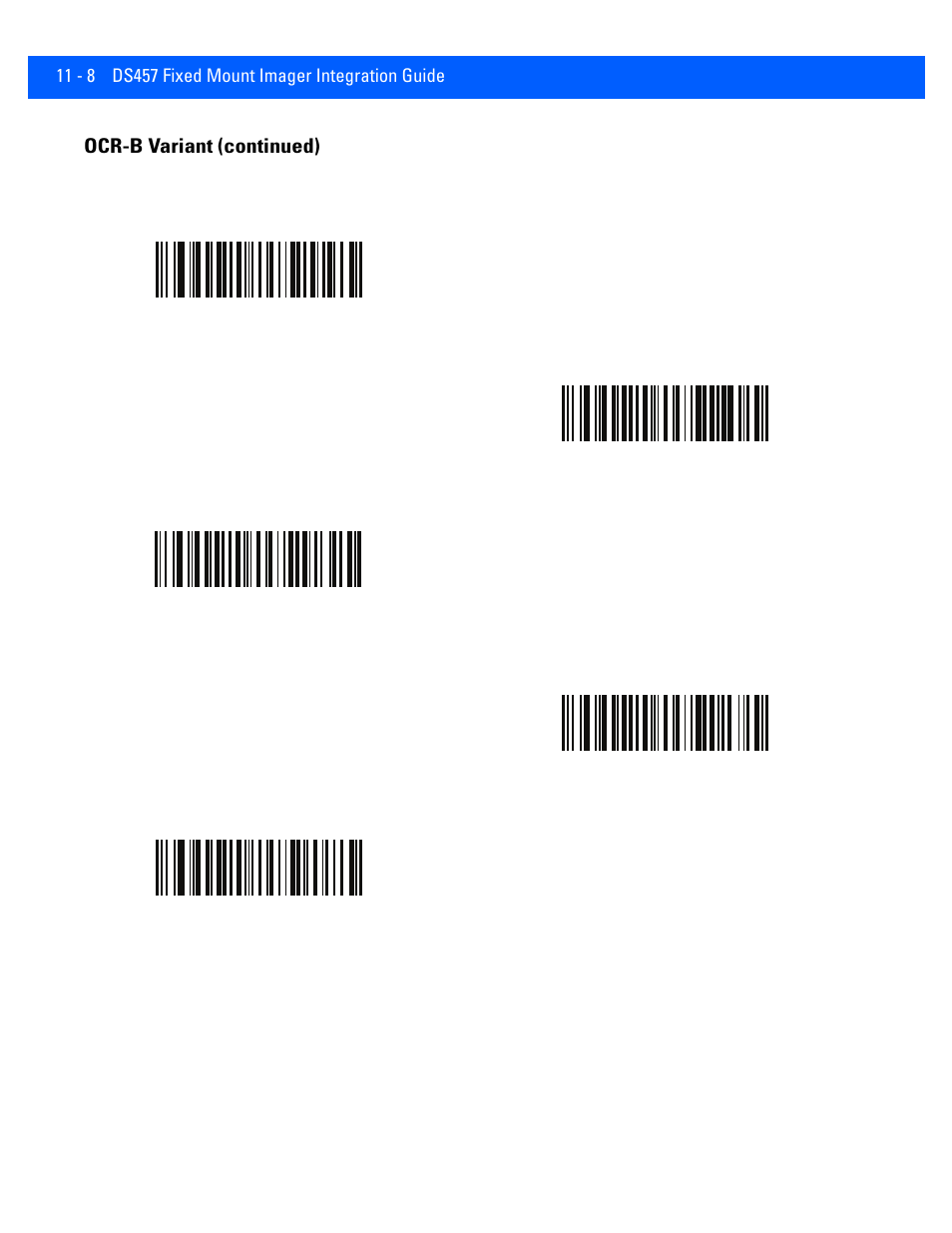 Ocr-b variant (continued) | Rice Lake Motorola DS457 Laser Scanner User Manual | Page 200 / 428