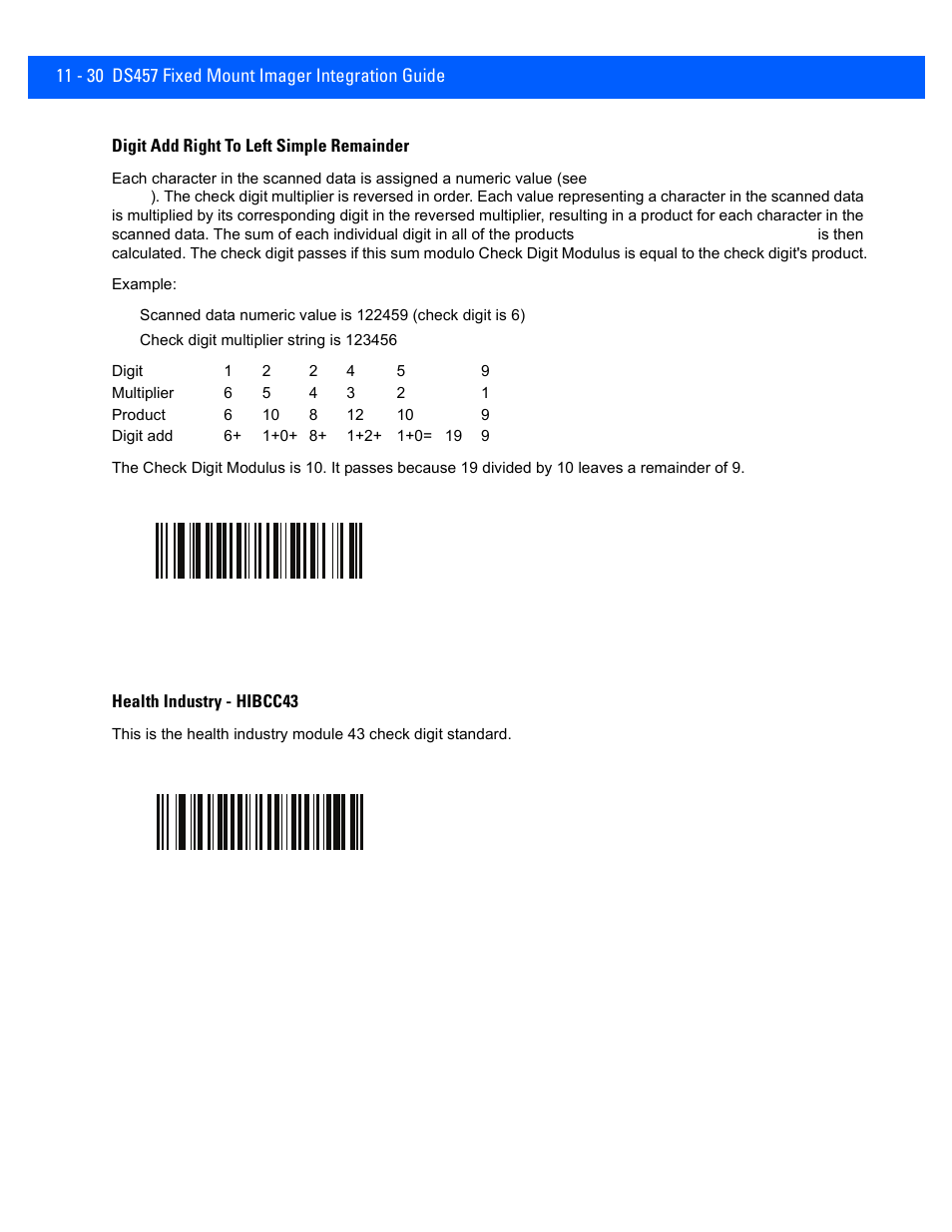 Rice Lake Motorola DS457 Laser Scanner User Manual | Page 222 / 428