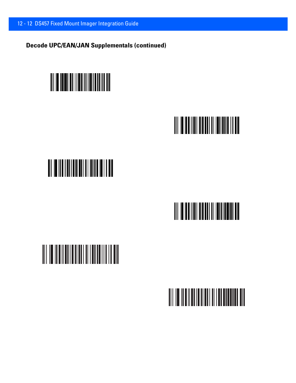Decode upc/ean/jan supplementals (continued) | Rice Lake Motorola DS457 Laser Scanner User Manual | Page 234 / 428
