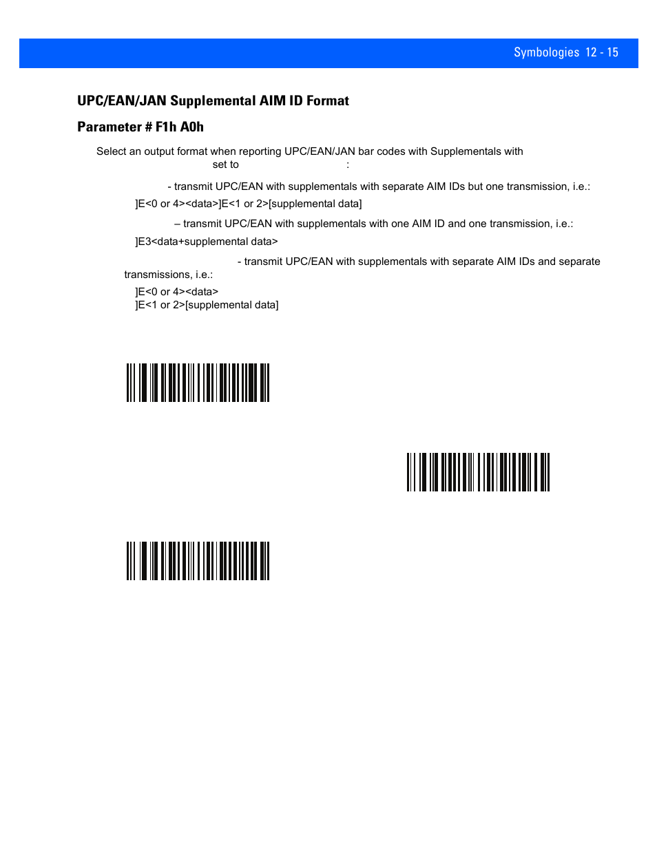 Upc/ean/jan supplemental aim id format, Upc/ean/jan supplemental aim id format -15 | Rice Lake Motorola DS457 Laser Scanner User Manual | Page 237 / 428