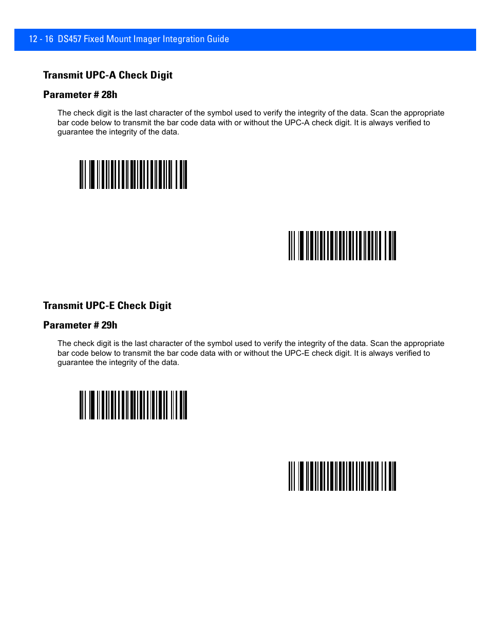 Transmit upc-a check digit, Transmit upc-e check digit, Transmit upc-a check digit -16 | Transmit upc-e check digit -16, Transmit | Rice Lake Motorola DS457 Laser Scanner User Manual | Page 238 / 428