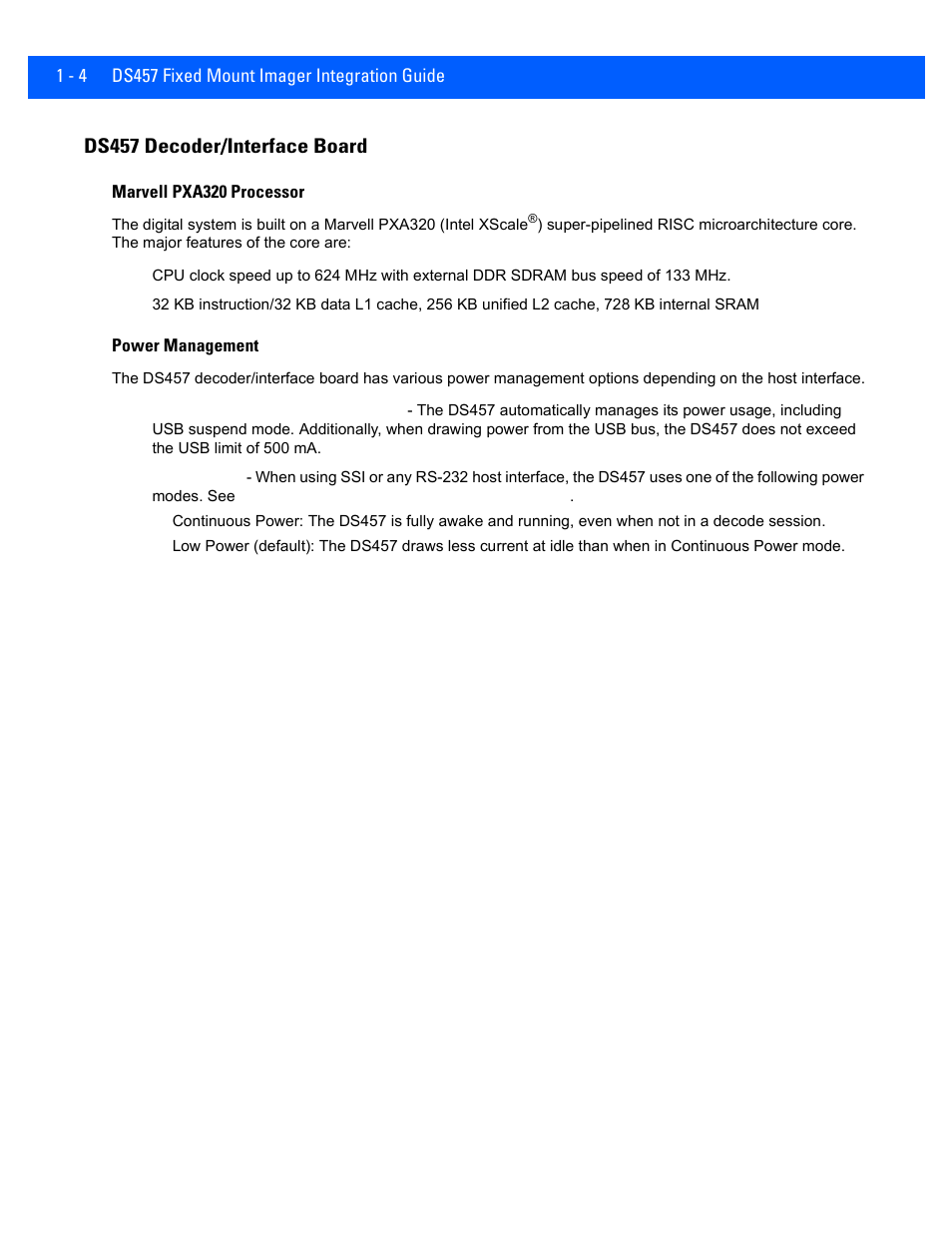 Ds457 decoder/interface board, Ds457 decoder/interface board -4 | Rice Lake Motorola DS457 Laser Scanner User Manual | Page 24 / 428