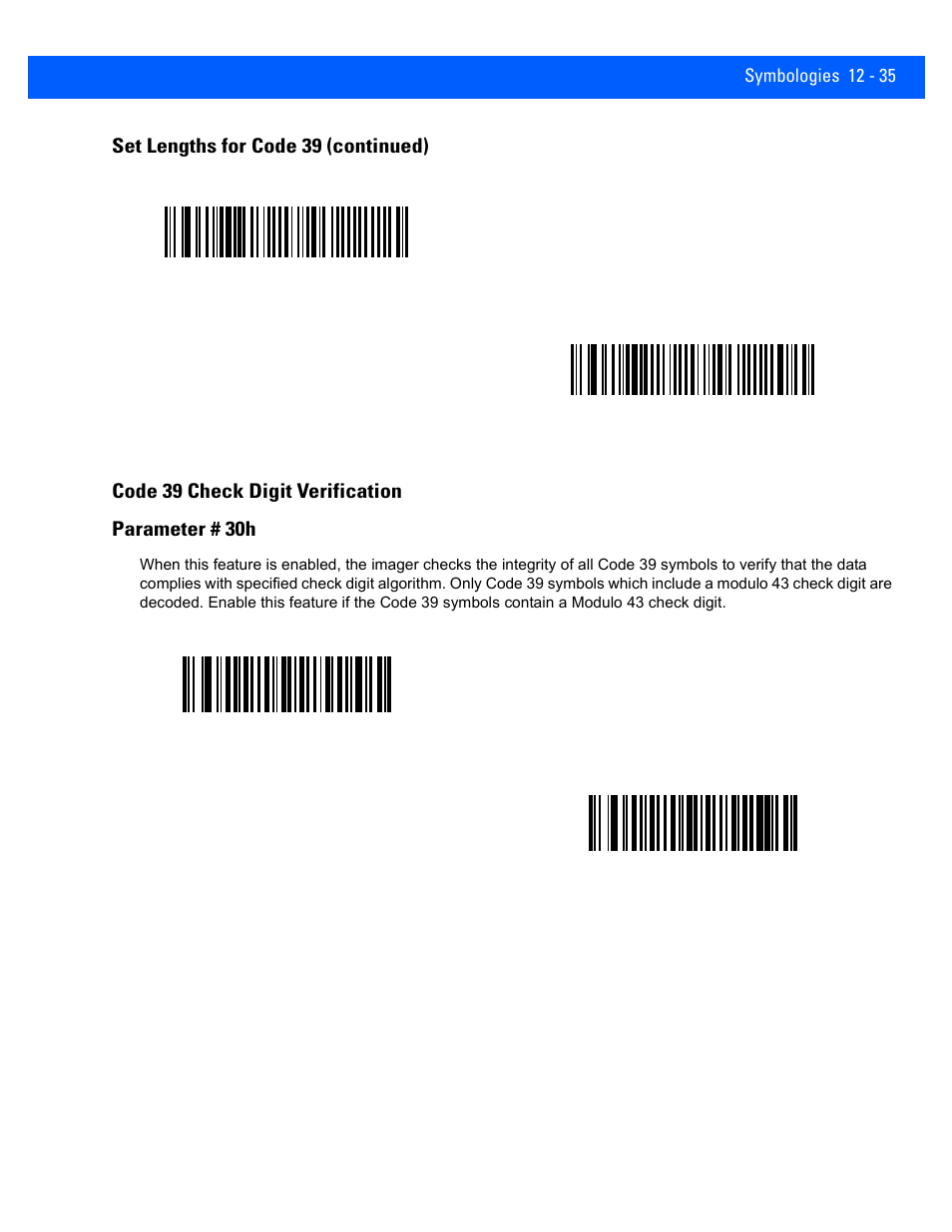 Code 39 check digit verification, Code 39 check digit verification -35 | Rice Lake Motorola DS457 Laser Scanner User Manual | Page 257 / 428