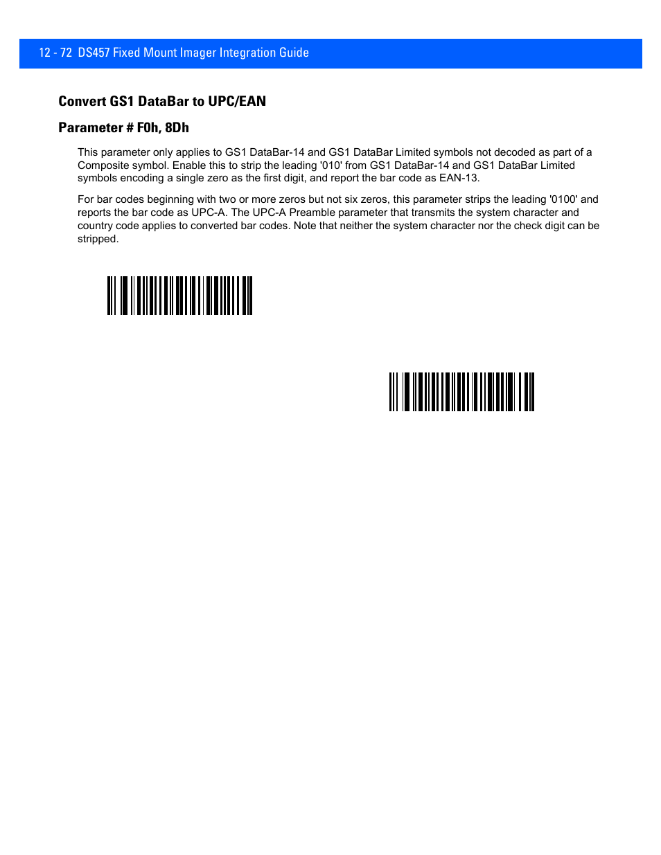 Convert gs1 databar to upc/ean, Convert gs1 databar to upc/ean -72 | Rice Lake Motorola DS457 Laser Scanner User Manual | Page 294 / 428