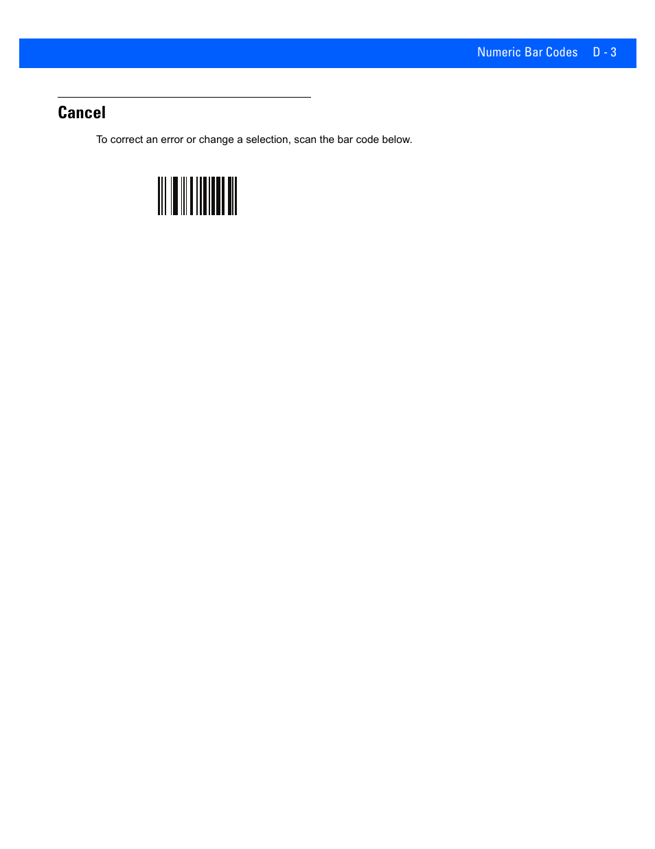 Cancel | Rice Lake Motorola DS457 Laser Scanner User Manual | Page 397 / 428