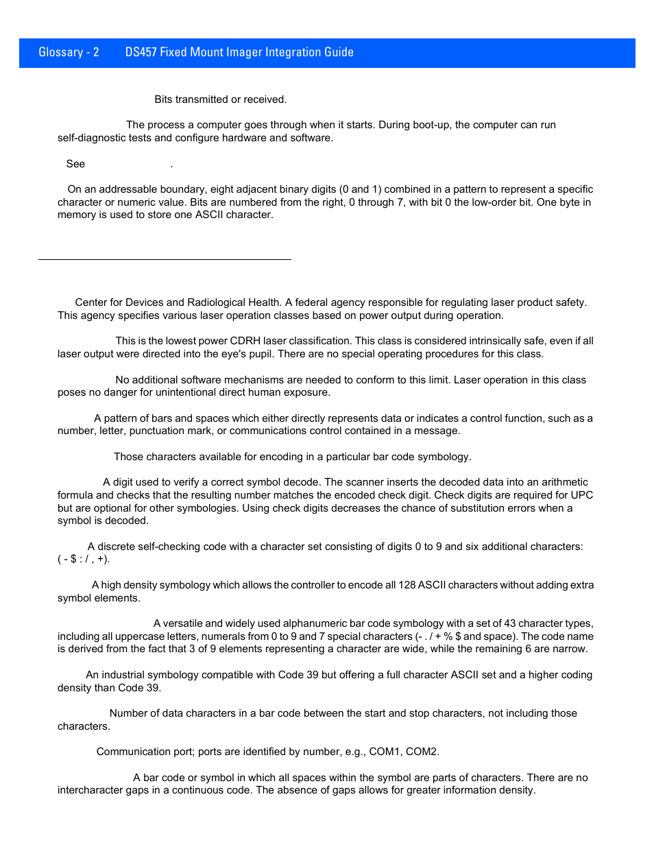 Rice Lake Motorola DS457 Laser Scanner User Manual | Page 412 / 428