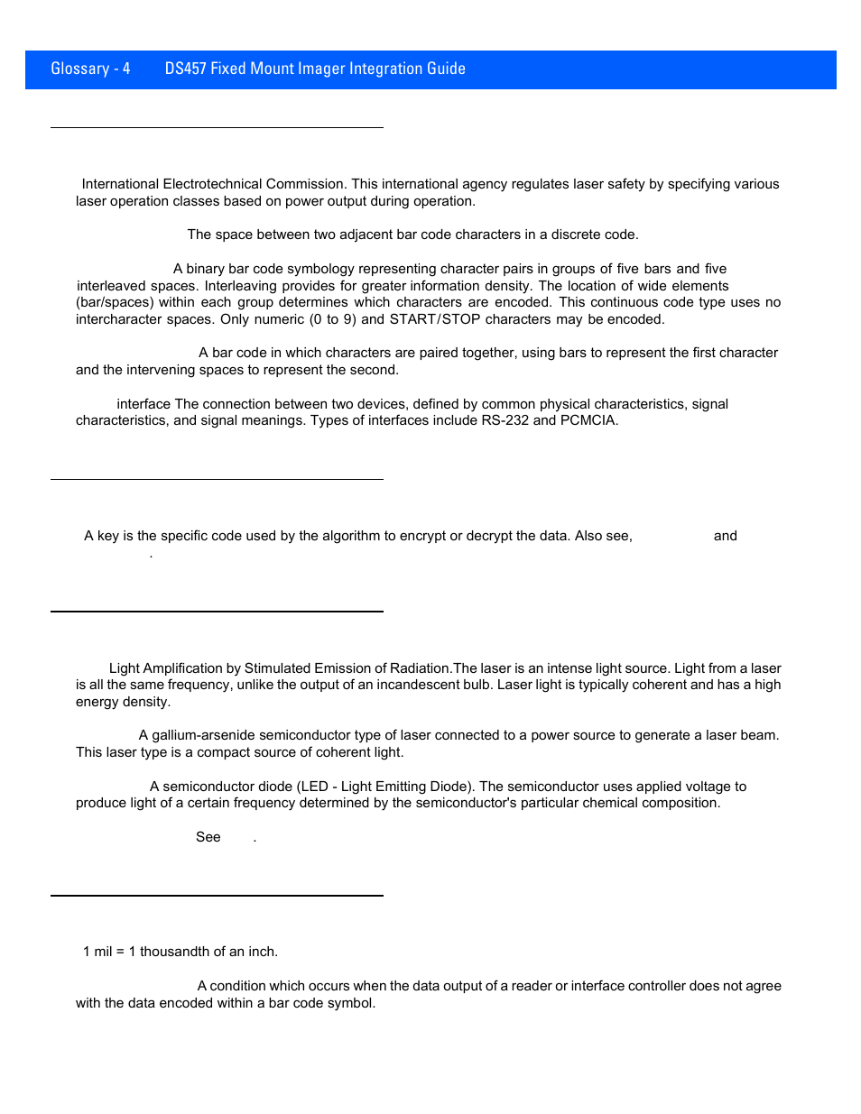 Rice Lake Motorola DS457 Laser Scanner User Manual | Page 414 / 428