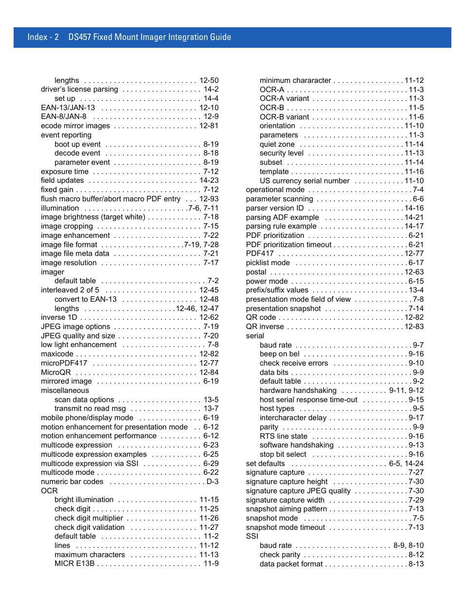 Rice Lake Motorola DS457 Laser Scanner User Manual | Page 420 / 428