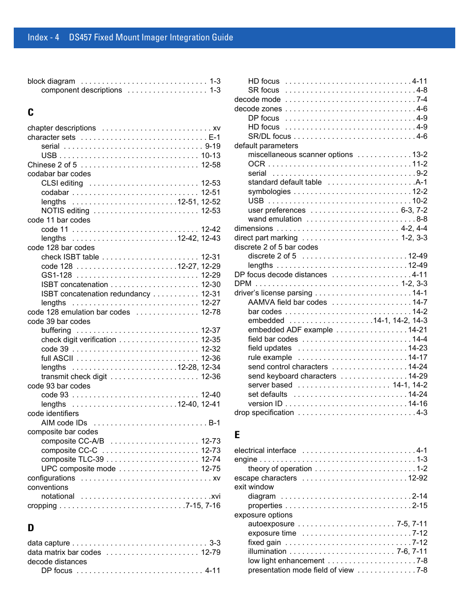 Rice Lake Motorola DS457 Laser Scanner User Manual | Page 422 / 428