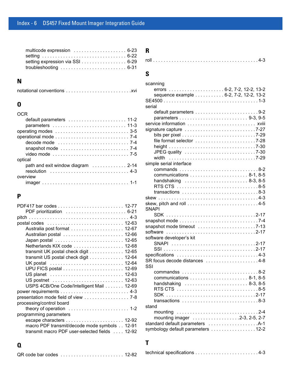 Rice Lake Motorola DS457 Laser Scanner User Manual | Page 424 / 428