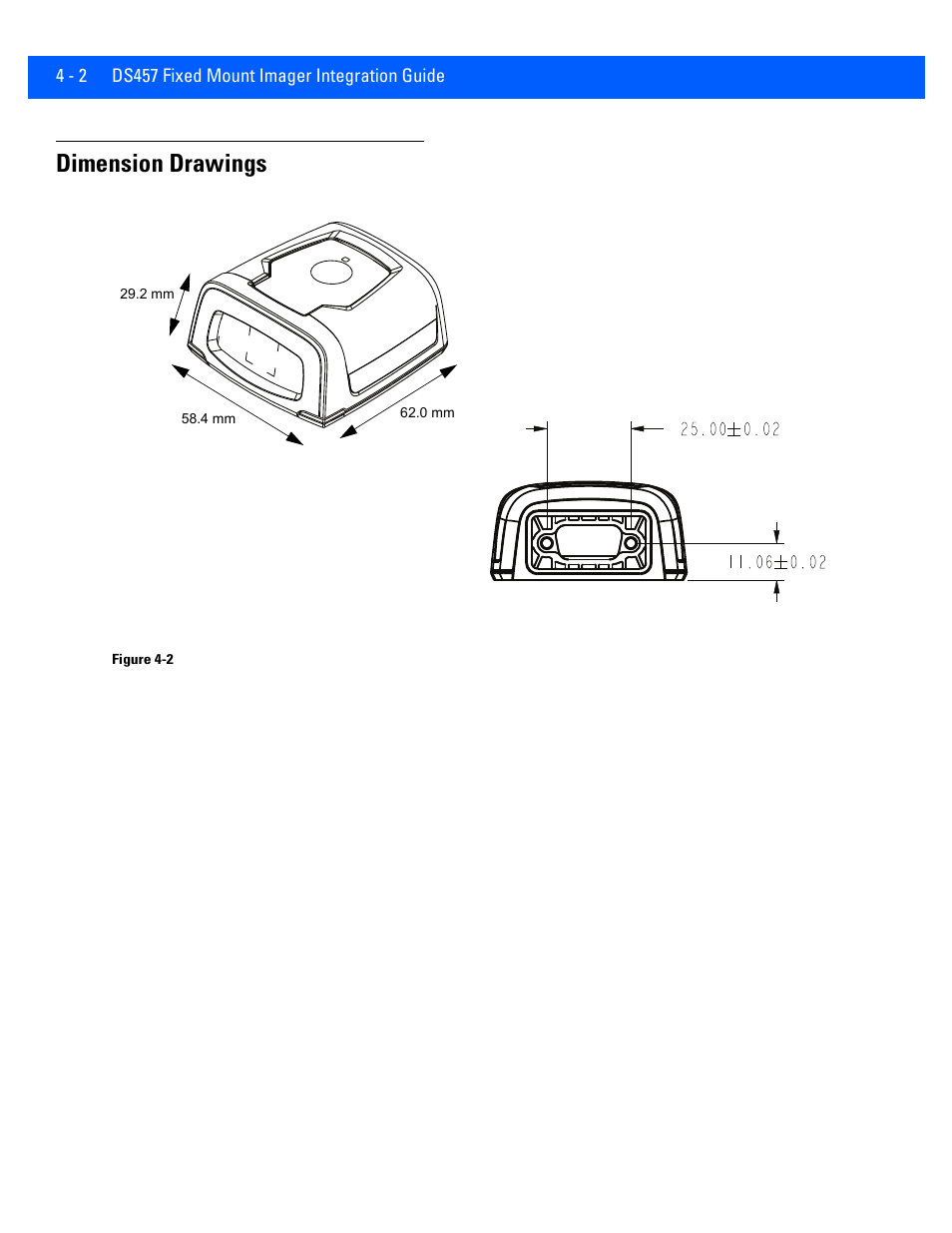 Dimension drawings, Dimension drawings -2 | Rice Lake Motorola DS457 Laser Scanner User Manual | Page 50 / 428