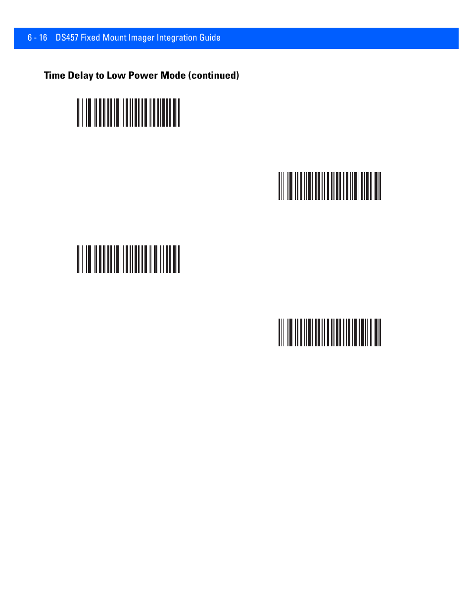 Time delay to low power mode (continued) | Rice Lake Motorola DS457 Laser Scanner User Manual | Page 78 / 428