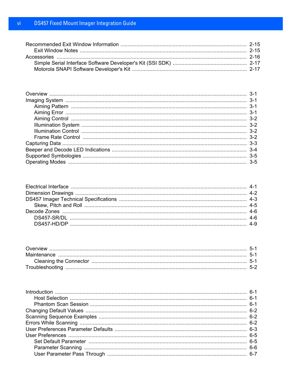 Rice Lake Motorola DS457 Laser Scanner User Manual | Page 8 / 428