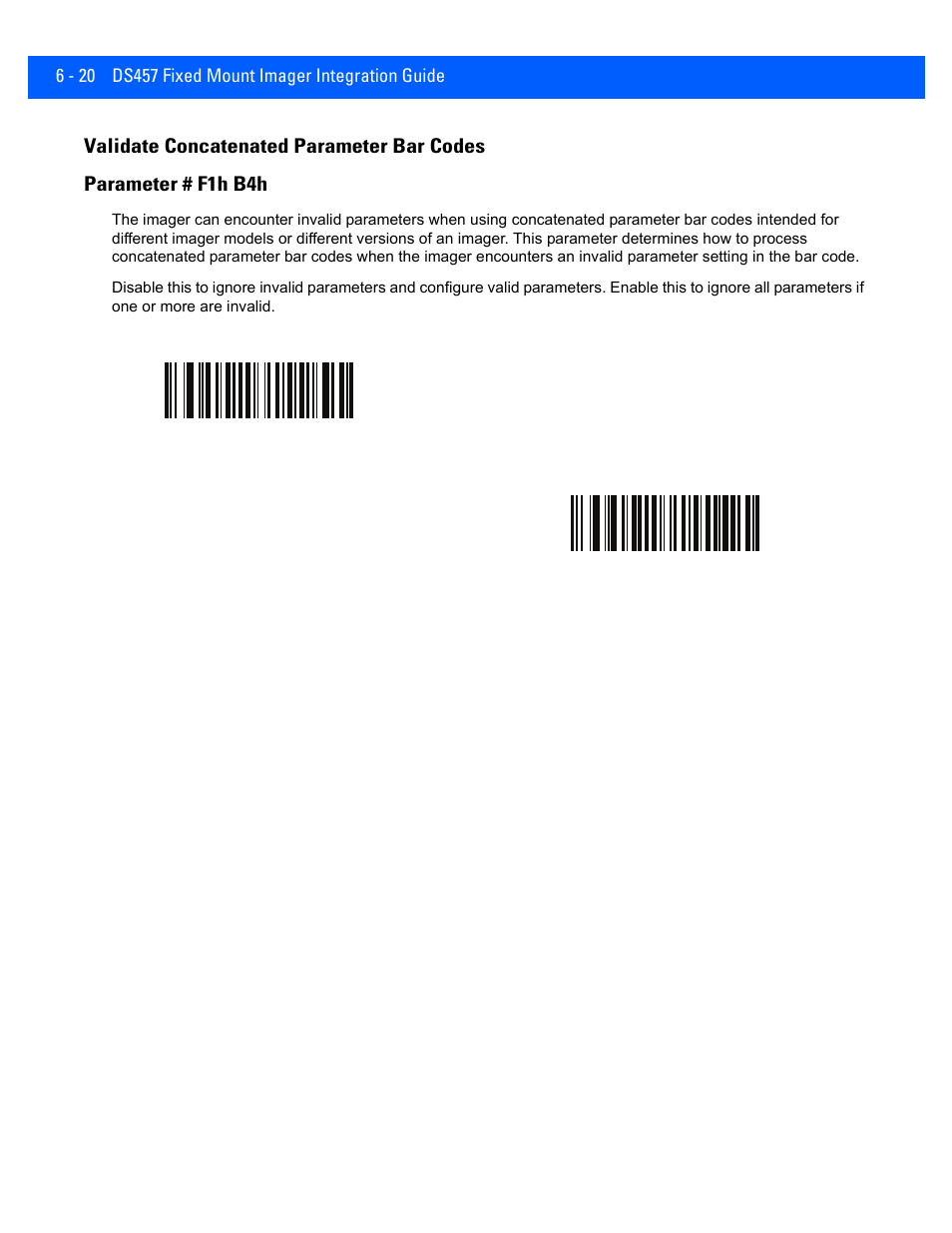 Validate concatenated parameter bar codes, Validate concatenated parameter bar codes -20 | Rice Lake Motorola DS457 Laser Scanner User Manual | Page 82 / 428