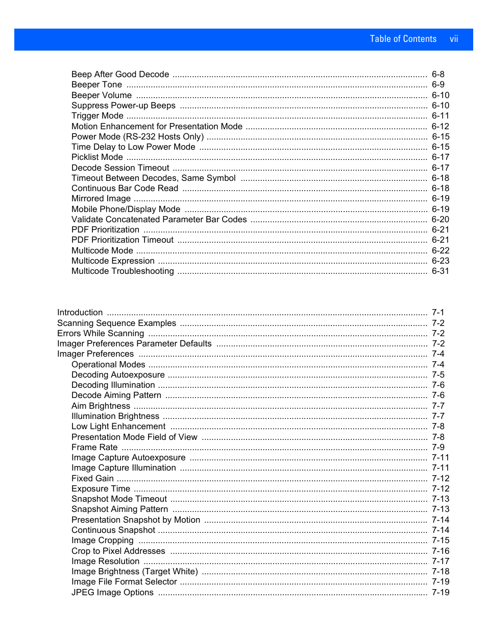 Rice Lake Motorola DS457 Laser Scanner User Manual | Page 9 / 428