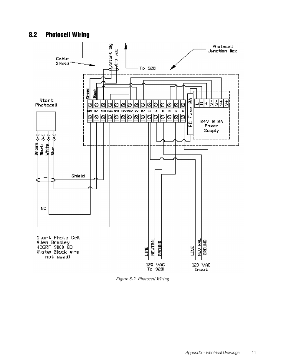 2 photocell wiring | Rice Lake MotoWeigh In-Motion Checkweighers and Conveyor Scales User Manual | Page 14 / 18