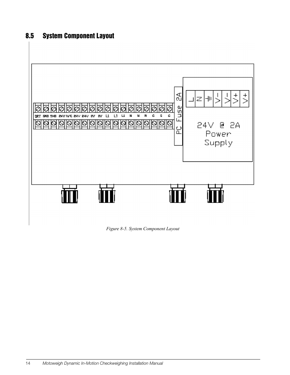 5 system component layout | Rice Lake MotoWeigh In-Motion Checkweighers and Conveyor Scales User Manual | Page 17 / 18