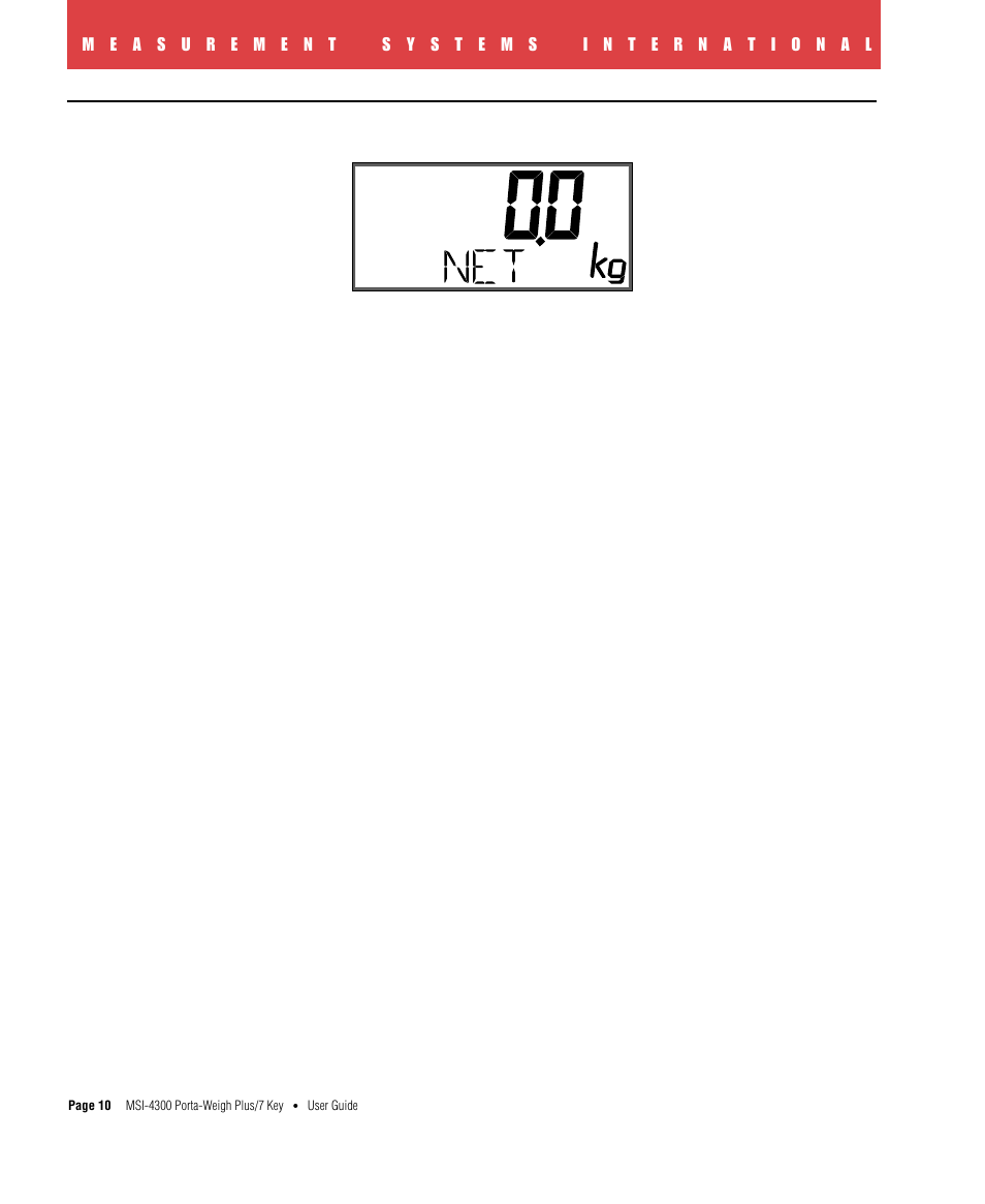 Net/gross | Rice Lake MSI4300 PortaWeigh Plus Crane Scale 7 Key User Manual | Page 11 / 50