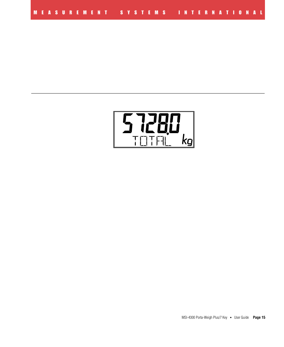 View (total), View ∑ (total) | Rice Lake MSI4300 PortaWeigh Plus Crane Scale 7 Key User Manual | Page 16 / 50